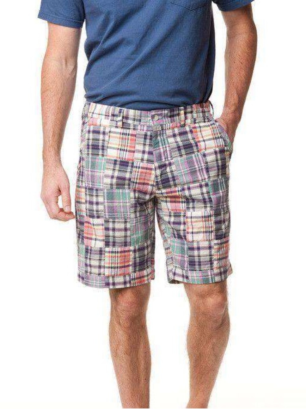 NWT Castaway Nantucket Island Cisco Shorts in Somerset Patch Madras Men’s 44